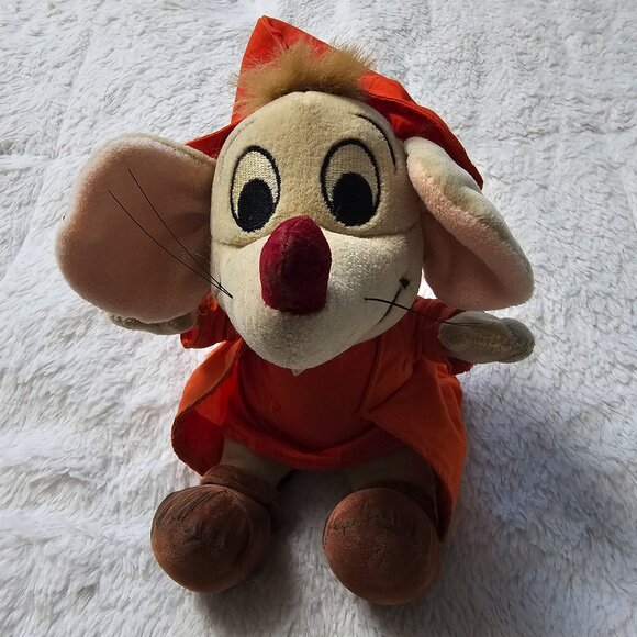 Disney Store Cinderella Jaq the Mouse Plush Stuffed Animal - Picture 1 of 6